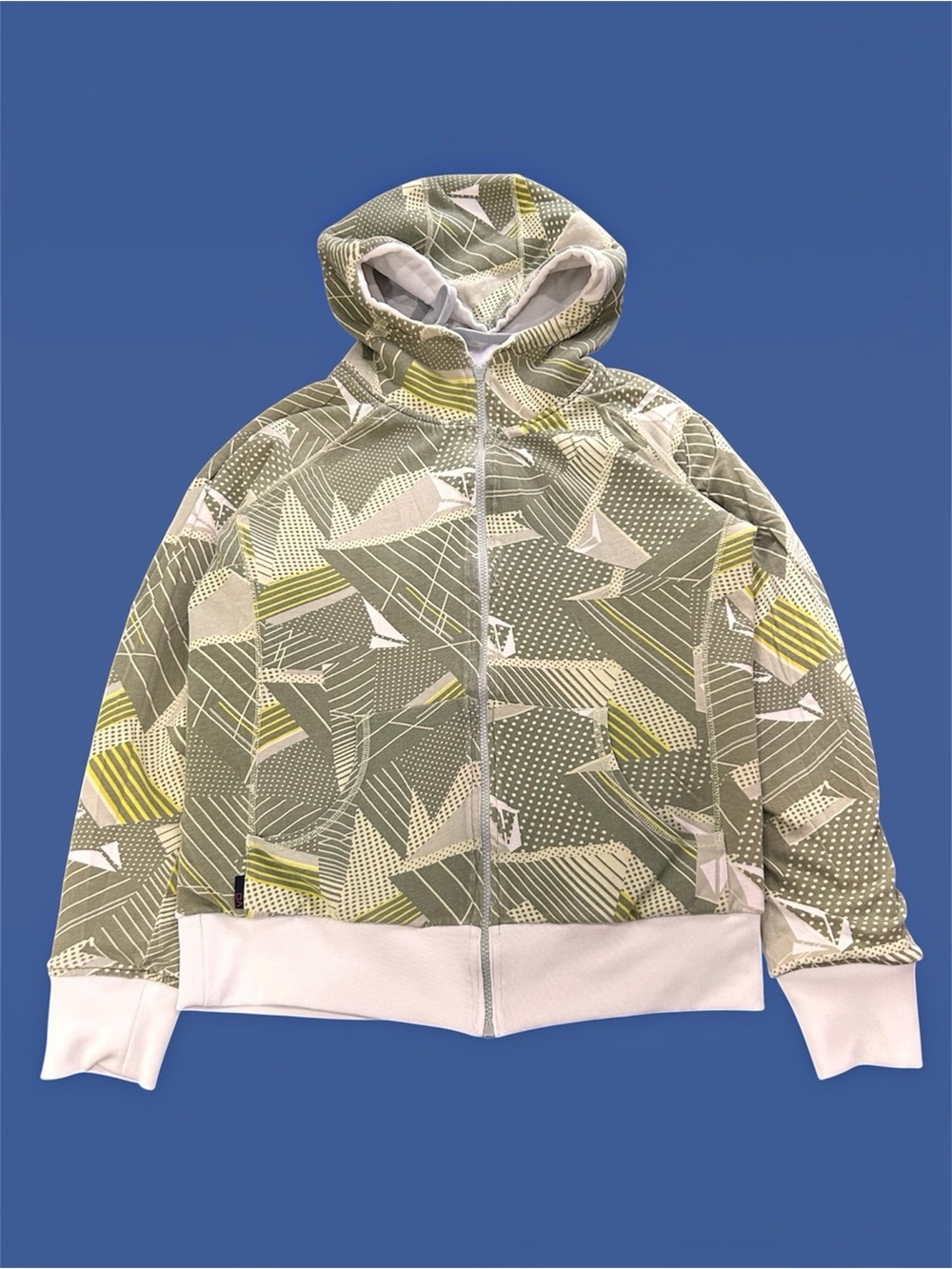 Y2K Volcom Stone Full Zip Hoodie Jacket Reversible AOP Skater Unisex Medium
